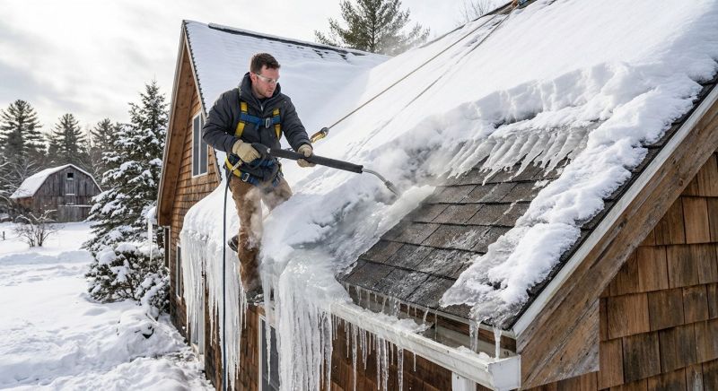 Roof Ice Dam Removal in Kitsap County, WA