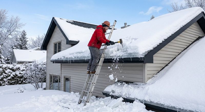 Roof Ice Dam Removal in Columbia, MO