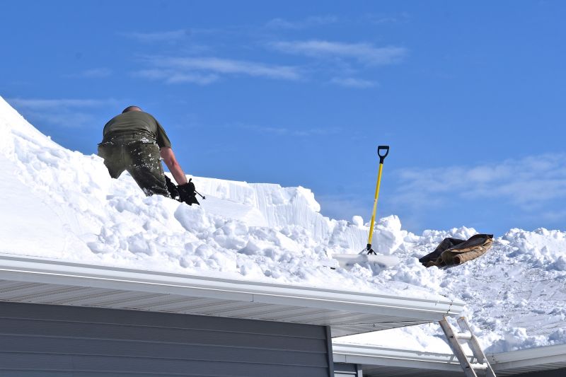 Roof Snow Raking in Long Island, NY
