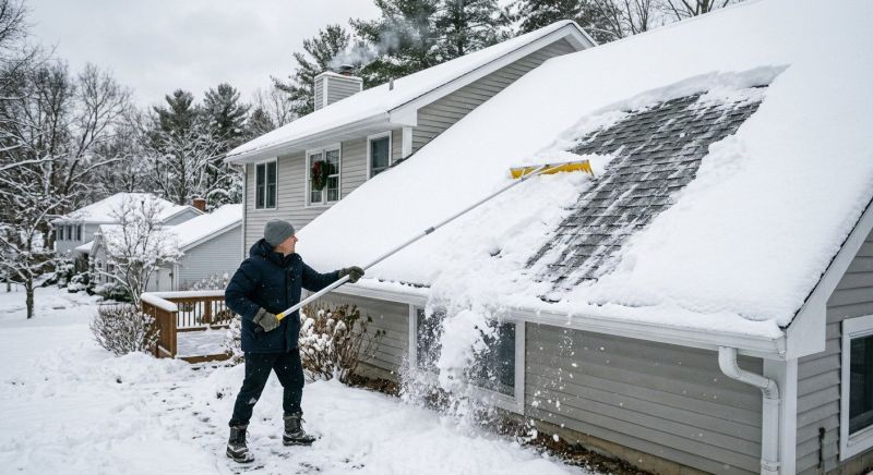Roof Snow Raking in New York, NY